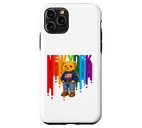 Custodia per iPhone 11 Pro Exceed The Limit New York Teddy Bear- Colorful NYC Boroughs