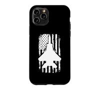 Custodia per iPhone 11 Pro F15 Eagle US Flag Fighter Airplane Jet Plane Aircraft