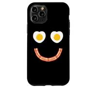 Custodia per iPhone 11 Pro Face Eggs And Bacon Ham Breakfast Smile