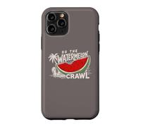 Custodia per iPhone 11 Pro Fai l'anguria Crawl Sea Turtle Beach Vacanze estive