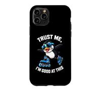 Custodia per iPhone 11 Pro Fantastico pinguino di pattinaggio in linea, credo di essere bravo in questo