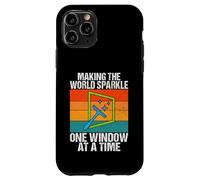 Custodia per iPhone 11 Pro Far brillare il mondo un lavavetri finestra dopo finestra