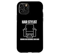 Custodia per iPhone 11 Pro Fare decisioni sbagliate sembrano buoni capelli artista umorismo