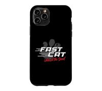 Custodia per iPhone 11 Pro Fast Cat Dog scatena la velocità sport