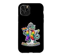 Custodia per iPhone 11 Pro Favoloso Rainbow Pride-o-Saurus Rex