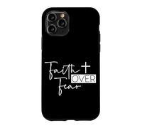 Custodia per iPhone 11 Pro Fede sopra la paura: frase motivazionale