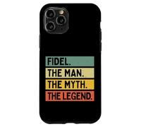 Custodia per iPhone 11 Pro Fidel L'uomo Il mito La leggenda Divertente Citazione Personalizzata