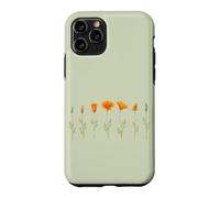 Custodia per iPhone 11 Pro Fiori botanici del papavero della California