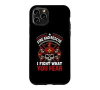 Custodia per iPhone 11 Pro Fire and Rescue I Fight What You Fear Brave Firefighter