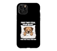 Custodia per iPhone 11 Pro First They Steal Your Heart - Border Terrier Amante Dog Mom