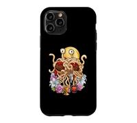 Custodia per iPhone 11 Pro Flying Spaghetti Monster FSM Coquette Christian a forma di cuore floreale