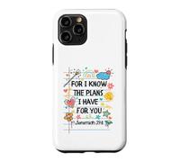 Custodia per iPhone 11 Pro For I Know The Plans I Have For You Christian Back To School