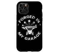 Custodia per iPhone 11 Pro Forged In My Garage Divertente Blacksmith Metalworking Anvil Regalo