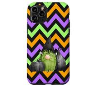 Custodia per iPhone 11 Pro Frankenstein Halloween gnomo verde carino mostro spettrale