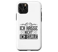 Custodia per iPhone 11 Pro Frase Tedesca Divertente Ich Hasse Nicht Egale