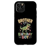 Custodia per iPhone 11 Pro Fratello Del Compleanno Partito Vestito Dinosauro Retro Brother