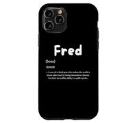 Custodia per iPhone 11 Pro Fred Definition Personalized Name Custom Costume Fredrick