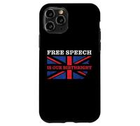Custodia per iPhone 11 Pro Free Speech is Our Birthright - Anti-Woke Conservative Quote