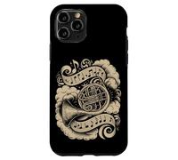 Custodia per iPhone 11 Pro French Horn Musical Notes Classical Orchestra
