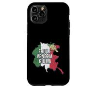 Custodia per iPhone 11 Pro Friuli Venezia Giulia Italia Retro Regione Mappa Vintage