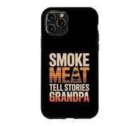 Custodia per iPhone 11 Pro Fumo Carne Raccontare Storie Nonno BBQ Grilling