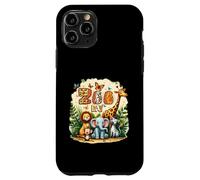 Custodia per iPhone 11 Pro Fun Zoo Day Cute Wildlife Animali Scuola FieldTrip Safari