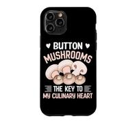 Custodia per iPhone 11 Pro Funghi Button La chiave del mio cuore culinario