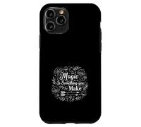 Custodia per iPhone 11 Pro Fungo Cottagecore Boho Luna Stelle Natura Bosco Botanico