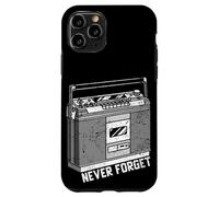 Custodia per iPhone 11 Pro Funny 80s Never Forget Cassette Player Geeky Audiophile Gift