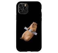 Custodia per iPhone 11 Pro Funny Baby Capybara Duct Tape Meme Cute Pup Rodent Humor Art