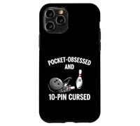 Custodia per iPhone 11 Pro Funny Bowling Pocket Obsessed 10 Pin Cursed Bowler