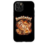 Custodia per iPhone 11 Pro Funny Camping Smores T-Rex Dinosaur Campfire S'mores Joke