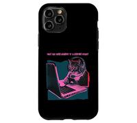 Custodia per iPhone 11 Pro Funny Cat Gamer - Cuffie per computer portatili Bedtime Story