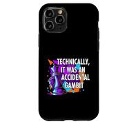 Custodia per iPhone 11 Pro Funny Chess Player Accidental Gambit Blunder Quote