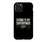 Custodia per iPhone 11 Pro Funny Coding is My Superpower Coder Programmer