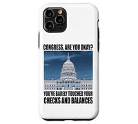 Custodia per iPhone 11 Pro Funny Government Humor Congress US Capitol Politics Joke