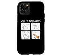 Custodia per iPhone 11 Pro Funny How To Draw Pembroke Welsh Corgi Dog Lover
