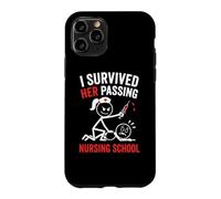 Custodia per iPhone 11 Pro Funny I Survived Her Passing Nursing School