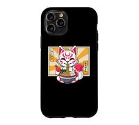 Custodia per iPhone 11 Pro Funny Kawaii Ramen Kids Kitsune Nine Tailed Lover