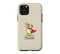Custodia per iPhone 11 Pro Funny Puppy Vamos Carino Cartoon Guerriero Cane Pugno Bump Meme