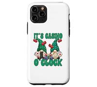 Custodia per iPhone 11 Pro Funny Saying Las Vegas Gnome Green Letters For Casino Night