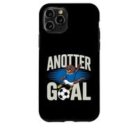Custodia per iPhone 11 Pro Funny Soccer Animal - Anotter Goal Otter Soccer Player