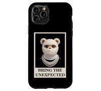Custodia per iPhone 11 Pro Funny Wild tEDDY bEAR With Fur Mask Bring the Unexpected