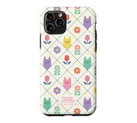 Custodia per iPhone 11 Pro Gabby’s Dollhouse Floral Cat Tile All Over Print