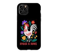 Custodia per iPhone 11 Pro Galline da cortile Hygge Folk Art Gallo