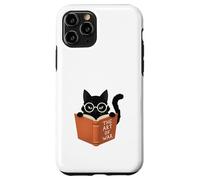 Custodia per iPhone 11 Pro Gatto Nero Legge L'Arte della Guerra Divertente