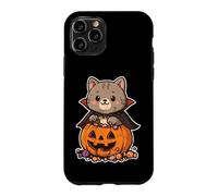 Custodia per iPhone 11 Pro Gatto vampiro in zucca con caramelle
