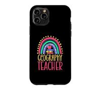 Custodia per iPhone 11 Pro Geografia Insegnante Bohemian Rainbow Estetica sana