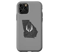 Custodia per iPhone 11 Pro Georgia GA Deer Hunting Shed Antlers Design