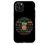 Custodia per iPhone 11 Pro Giardinaggio Pianta Mamma Pollice Verde Tipografia Word Art